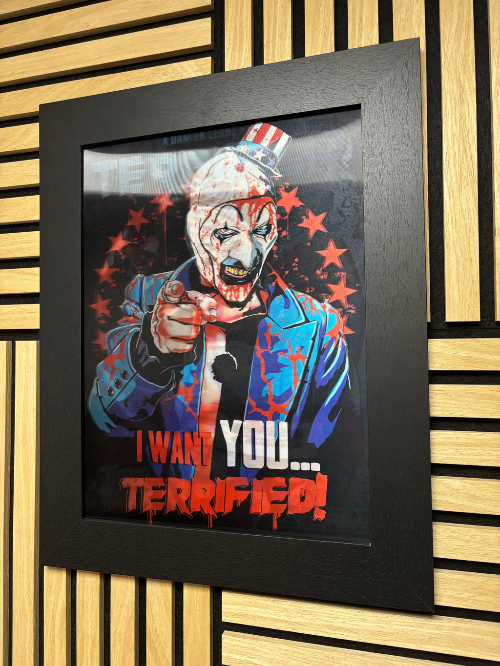 Terrifier 2 3D Lenticular Poster Framed 30x40cm