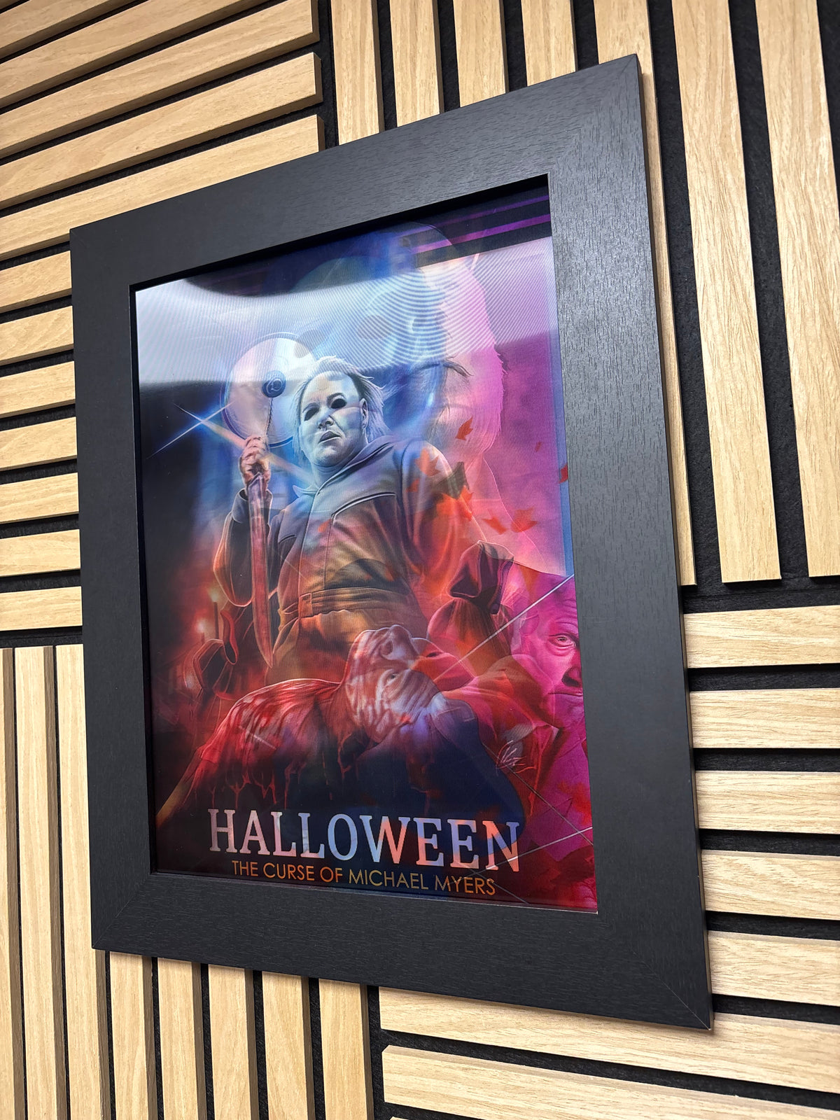 Halloween 3D Lenticular Poster Framed 30x40cm