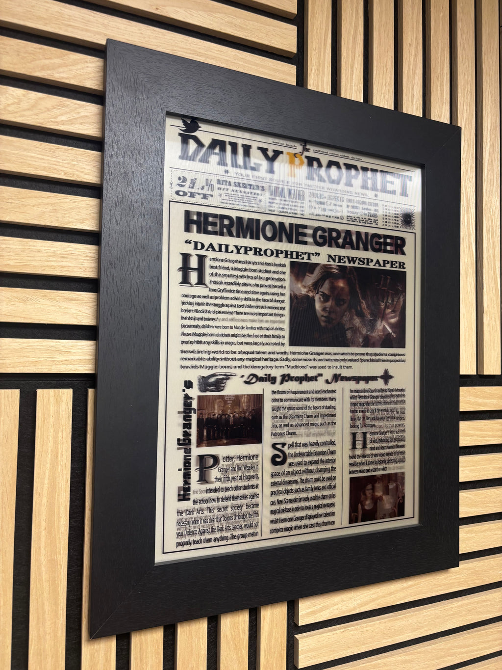 Harry Potter Newspaper 3D Lenticular Poster 30x40cm