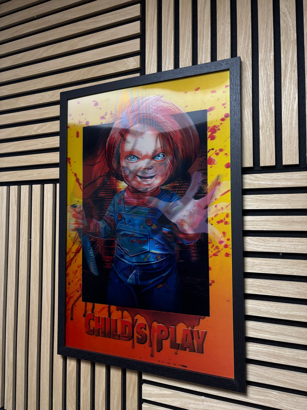 Chucky Childs Play 3D Lenticular Poster Framed 40x60cm