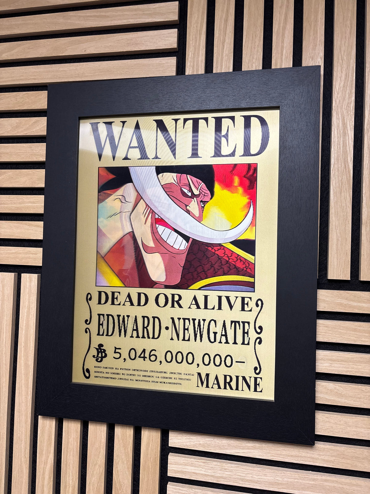 Anime Wanted 3D Lenticular Poster Framed 30x40cm