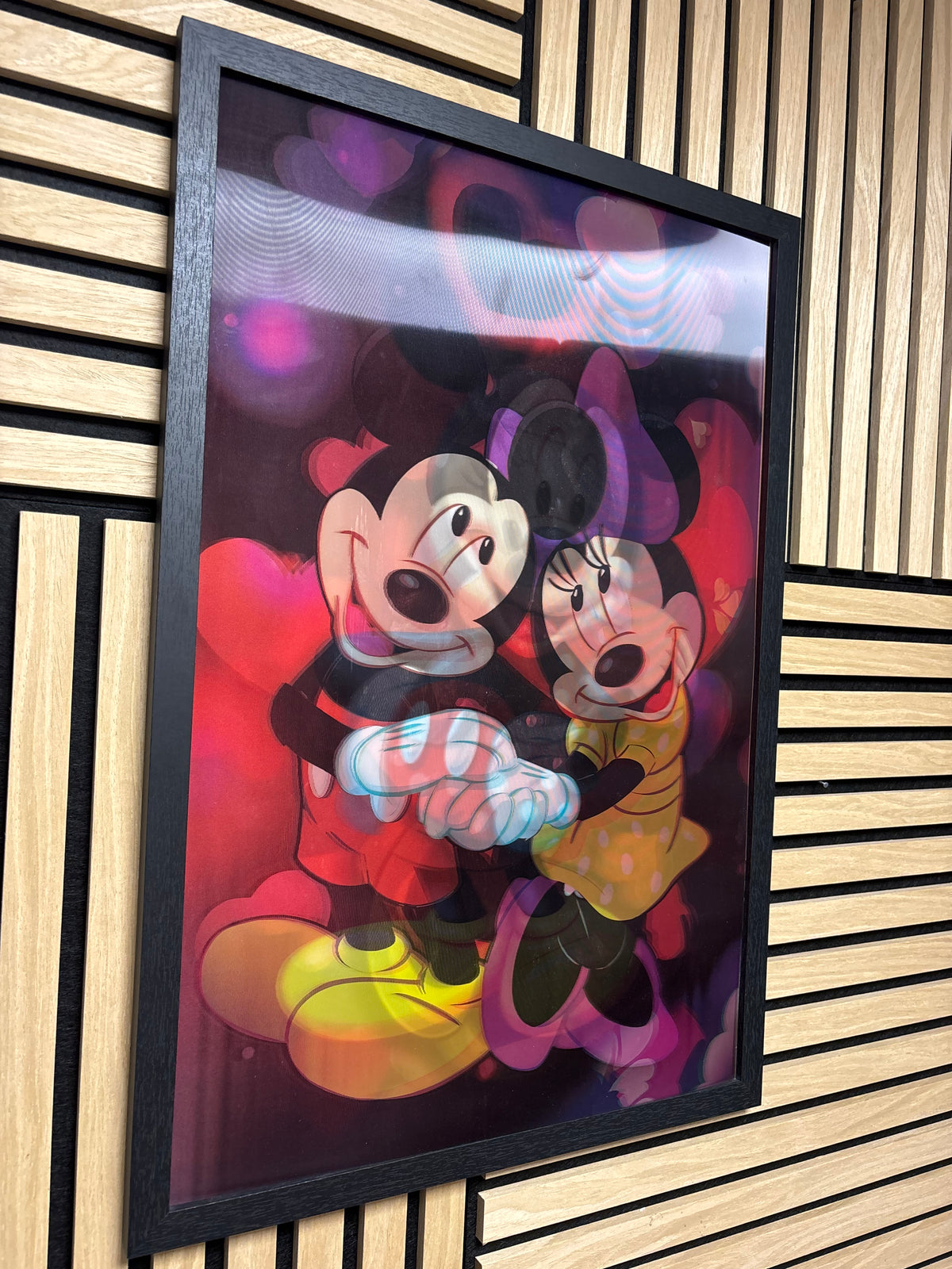 Mickey Mouse 3D Lenticular Poster Framed 40x60cm