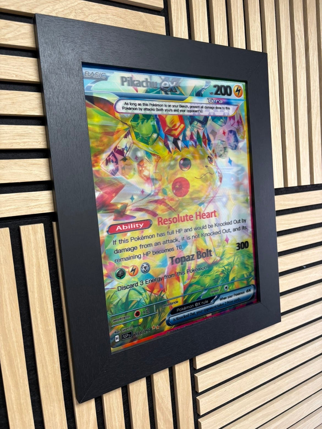 Pikachu 3D Lenticular Poster Framed 30x40cm