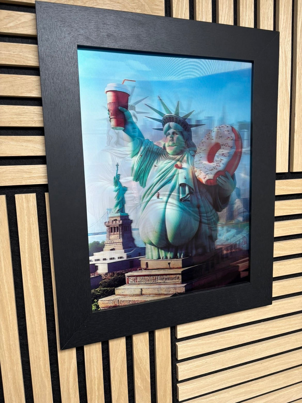 New York 3D Lenticular Poster Framed 30x40cm