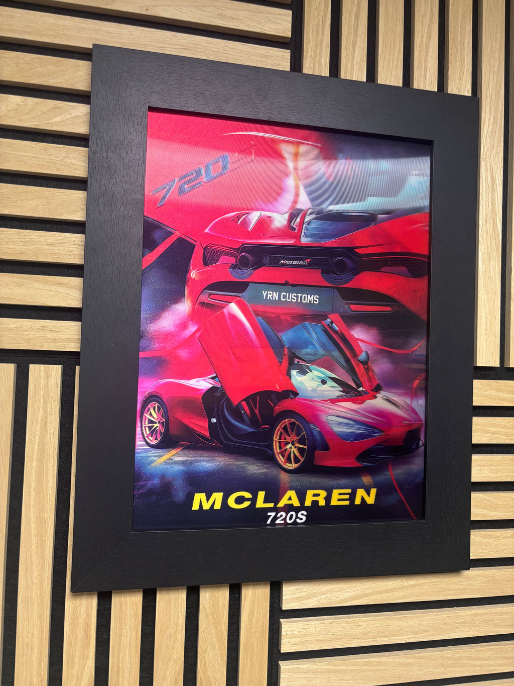 McLaren 3D Lenticular Poster Framed 30x40cm