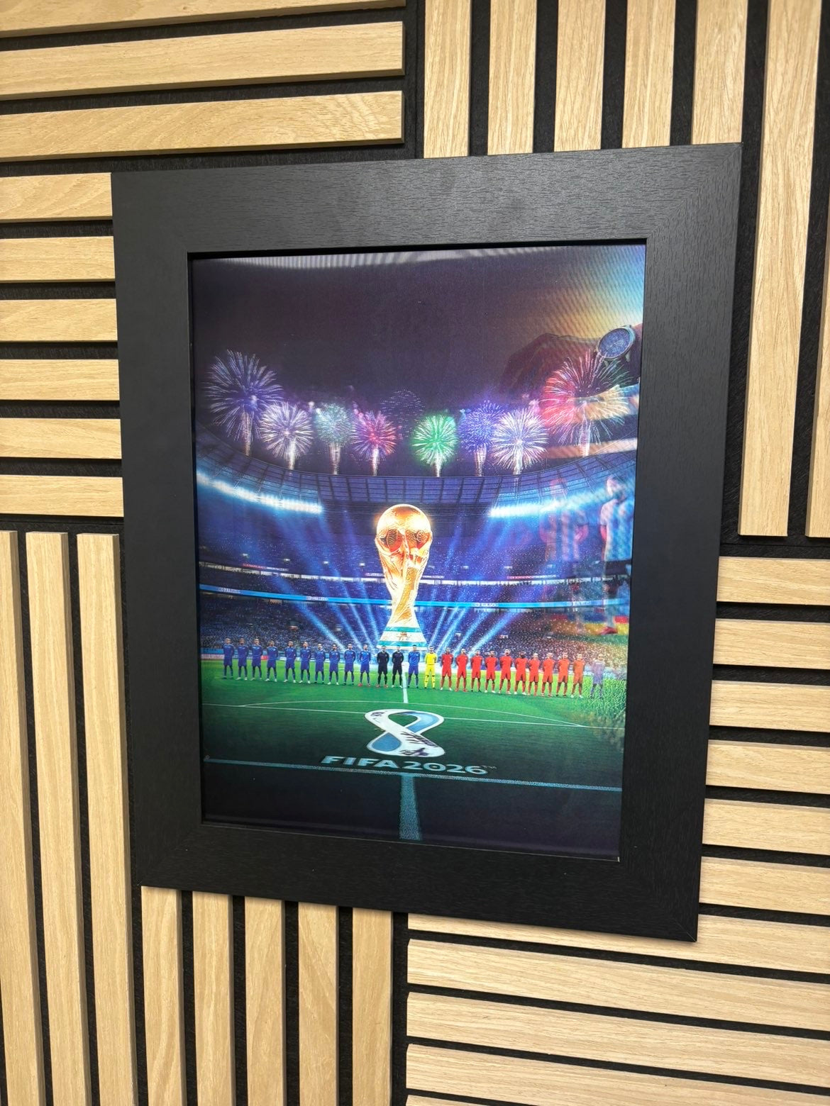 World Cup 3D Lenticular Poster Framed 30x40cm