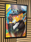 One Piece 3D Lenticular Psoter Framed 40x60cm