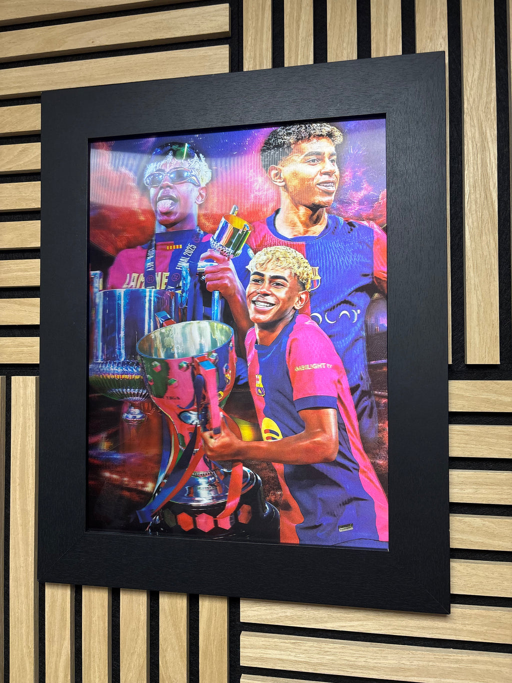 Lamine Yamal 3D Lenticular Poster Framed 30x40cm