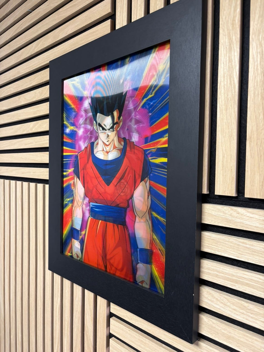 Goku Dragon Ball 3D Lenticular Poster Framed 30x40cm