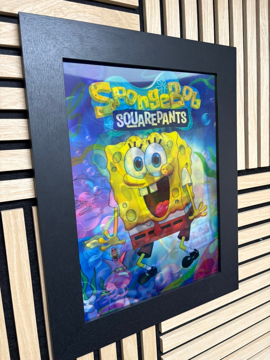SpongeBob 3D Lenticular Poster Framed 30x40cm