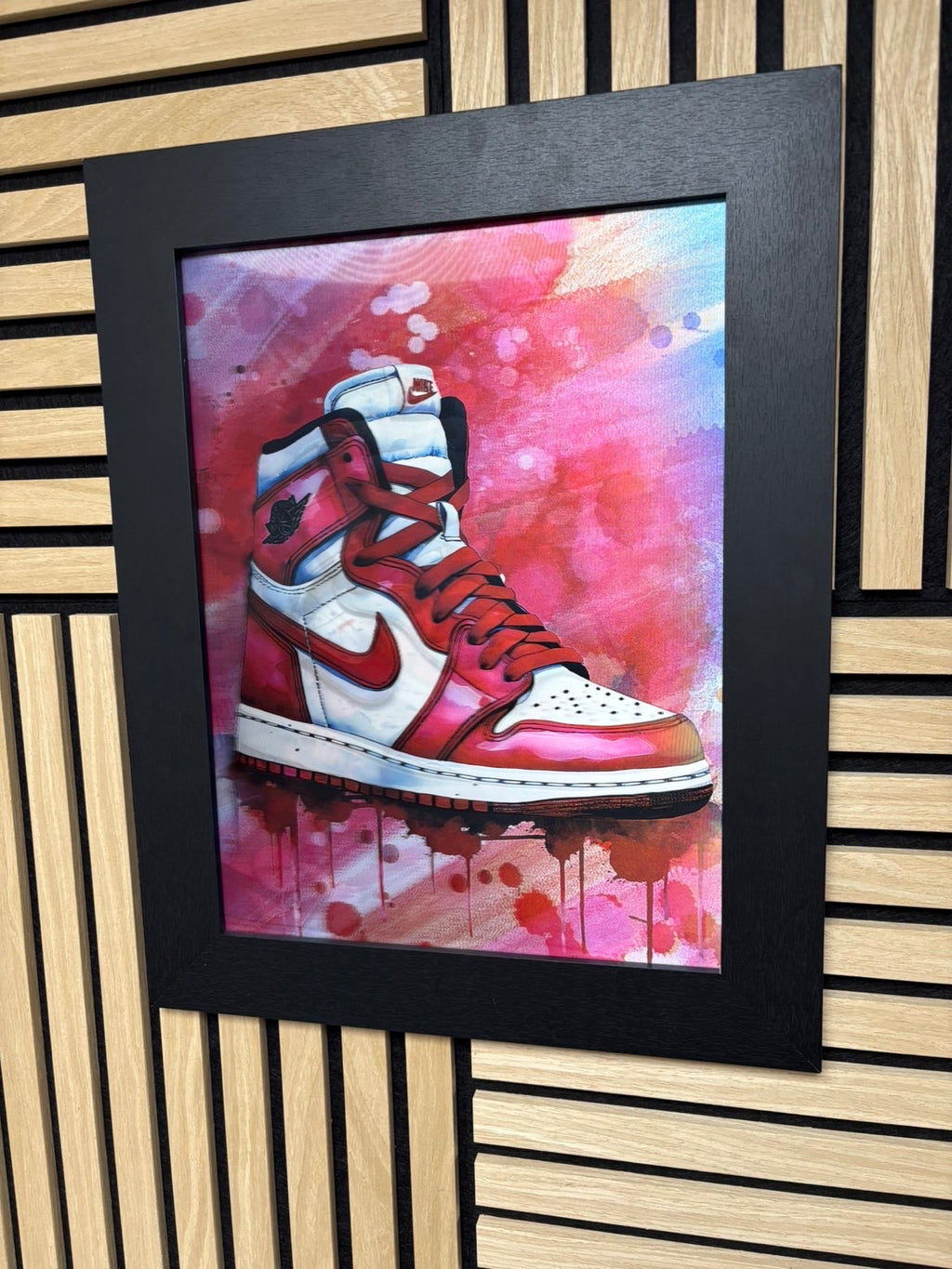 Nike Trainer 3D Lenticular Poster Framed 30x40cm