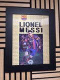 Lionel Messi 3D Lenticular Poster Framed 30x40cm