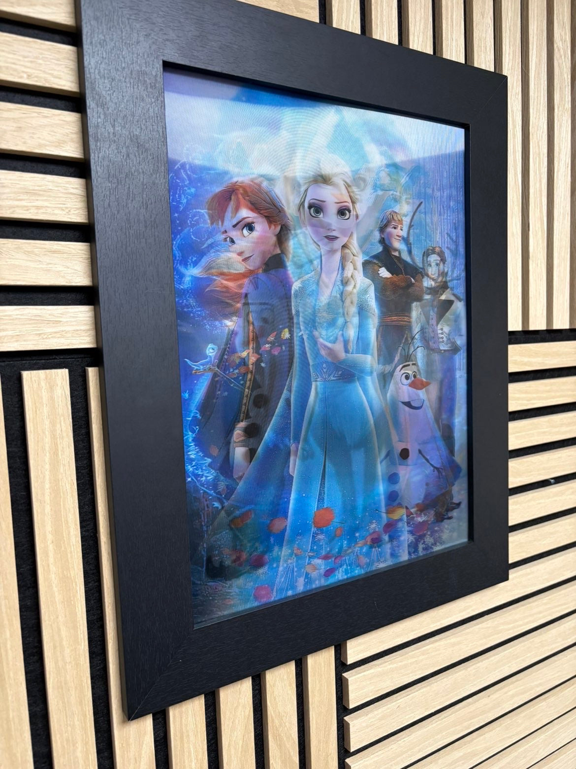 Frozen 3D Lenticular Poster Framed 30x40cm
