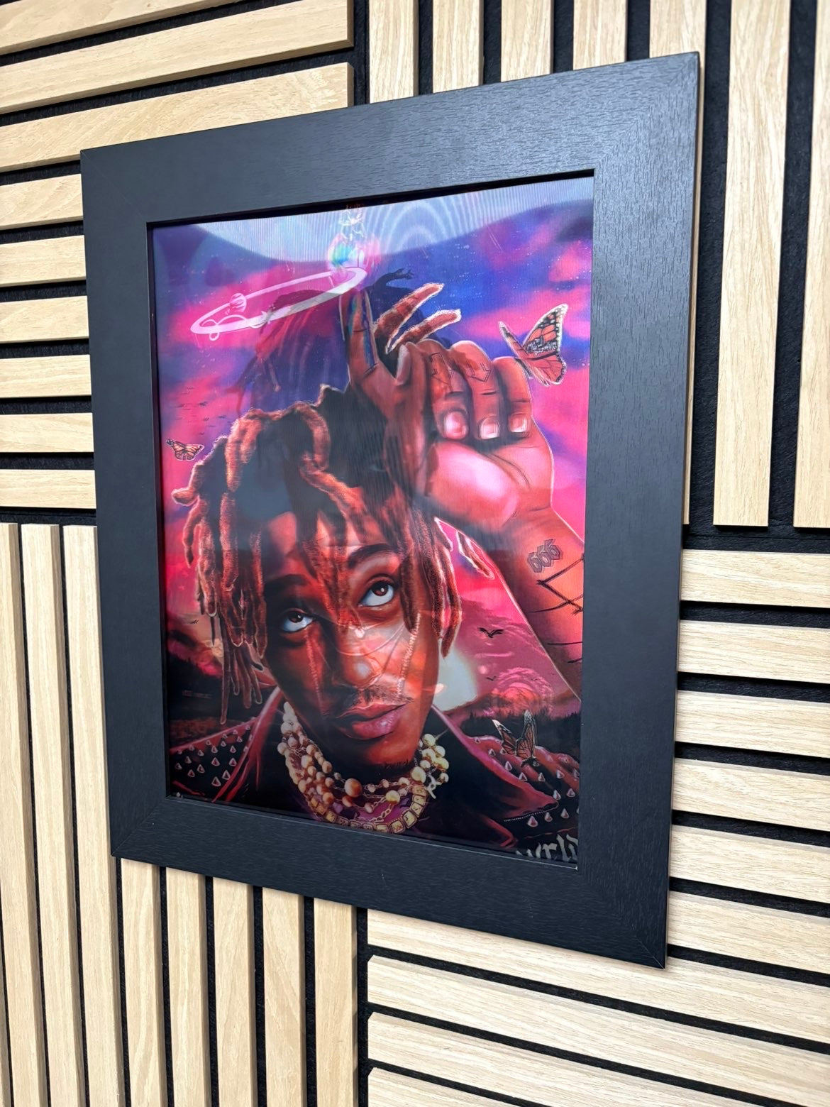Juice World 3D Lenticular Poster Framed 30x40cm