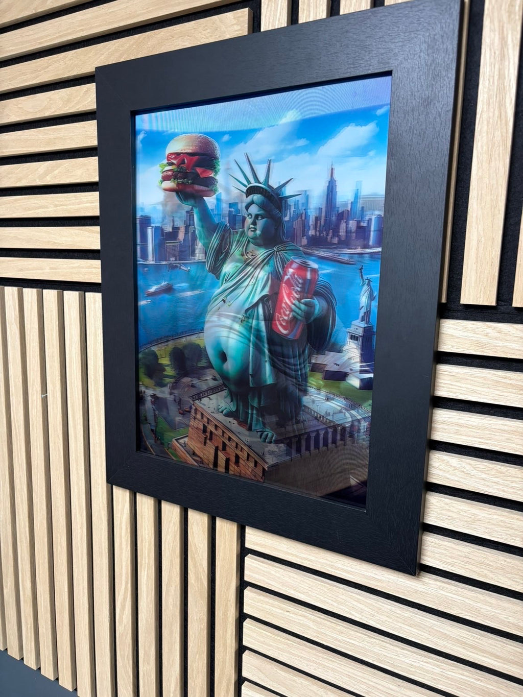 New York 3D Lenticular Poster Framed 30x40cm