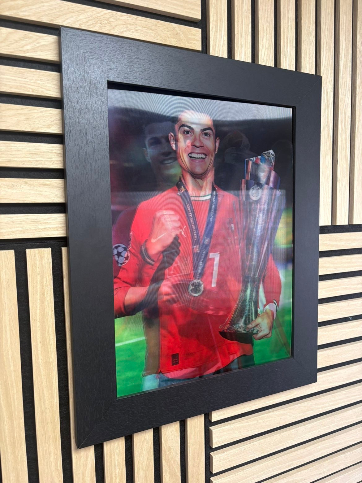 Ronaldo CR7 3D Lenticular Poster Framed 30x40cm