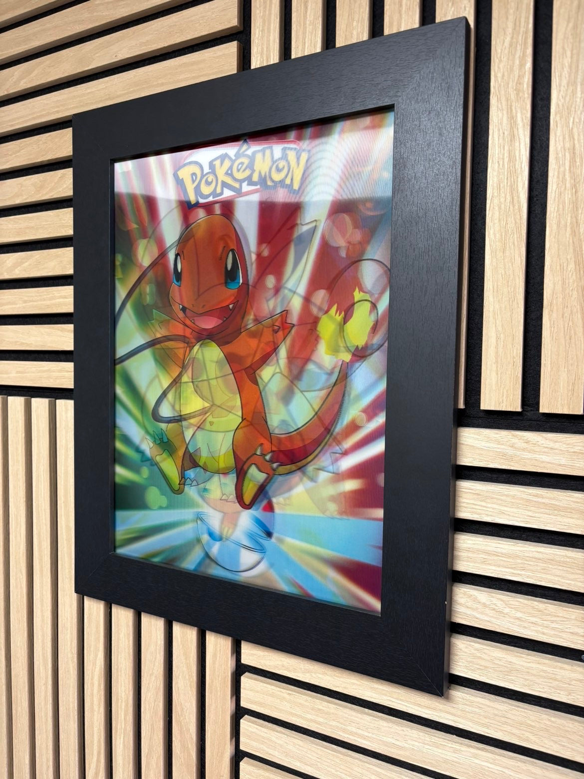Pokemon 3D Lenticular Poster Framed 30x40cm