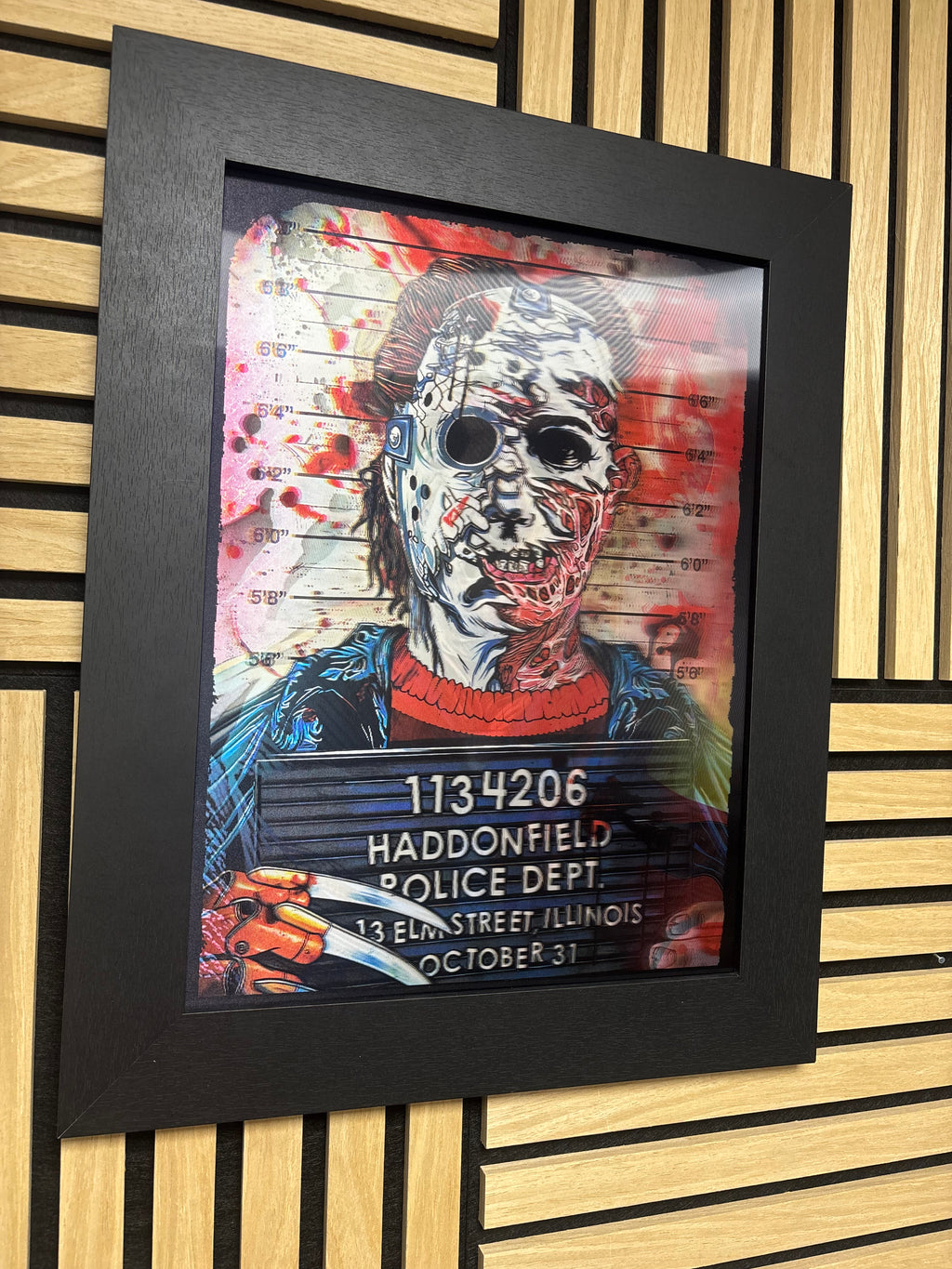 Friday The 13th 3D Lenticular Poster Framed 30x40cm