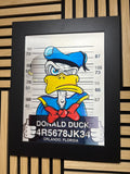 Donald Mickey Goofy 3D Lenticular Poster Framed 30x40cm