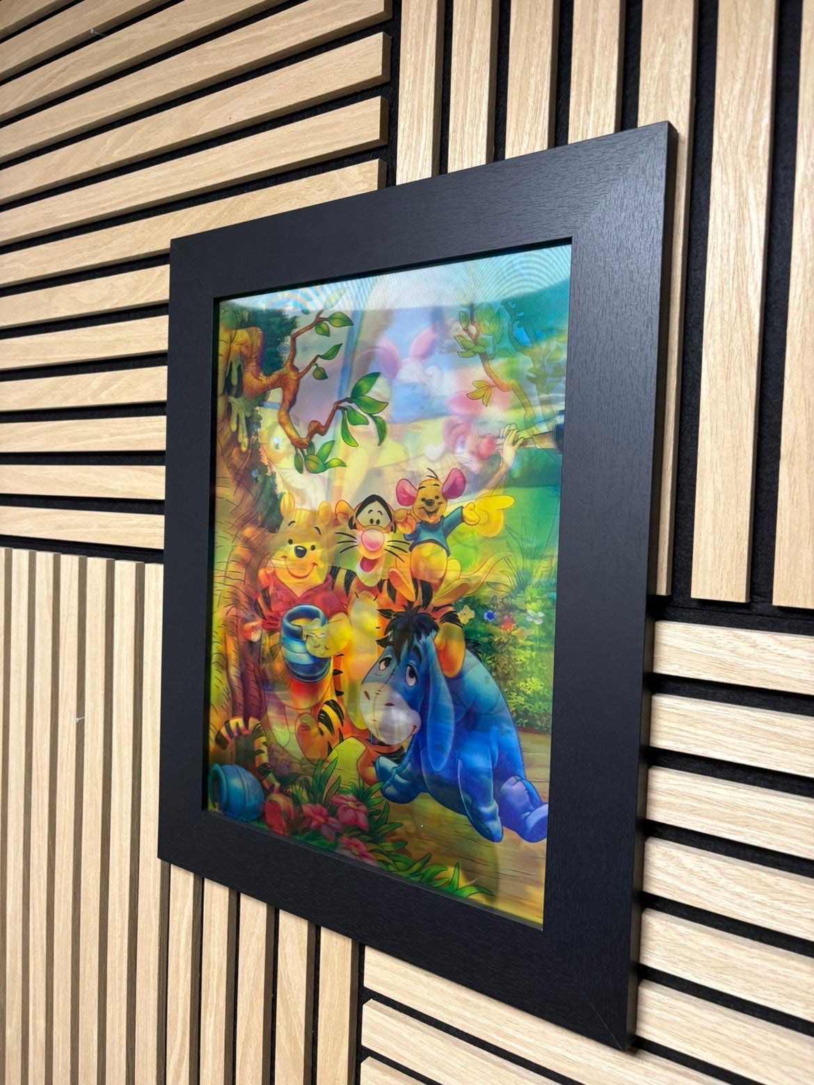 Winnie The Pooh 3D Lenticular Poster Framed 30x40cm