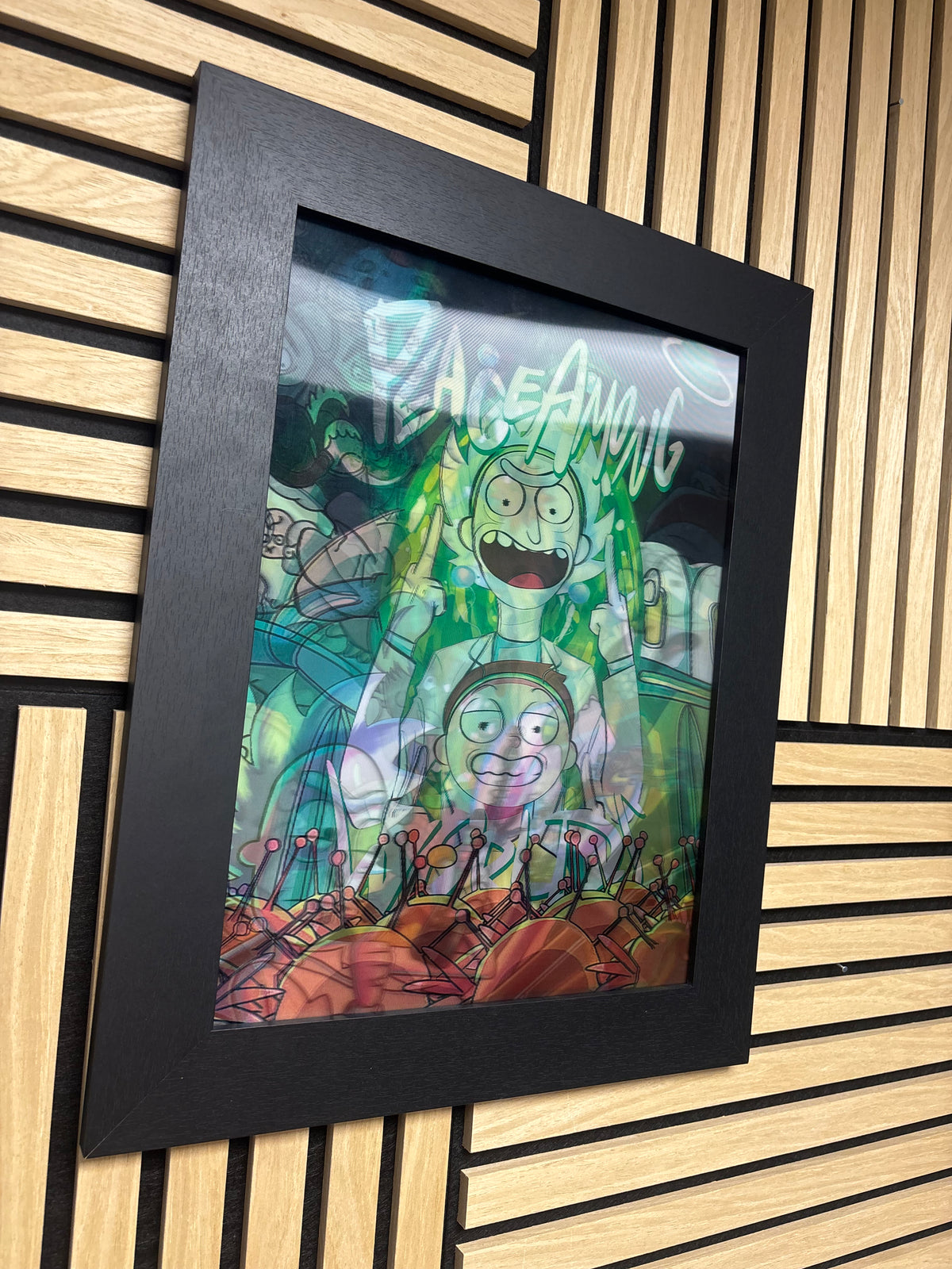 Rick and Morty 3D Lenticular Poster Framed 30x40cm