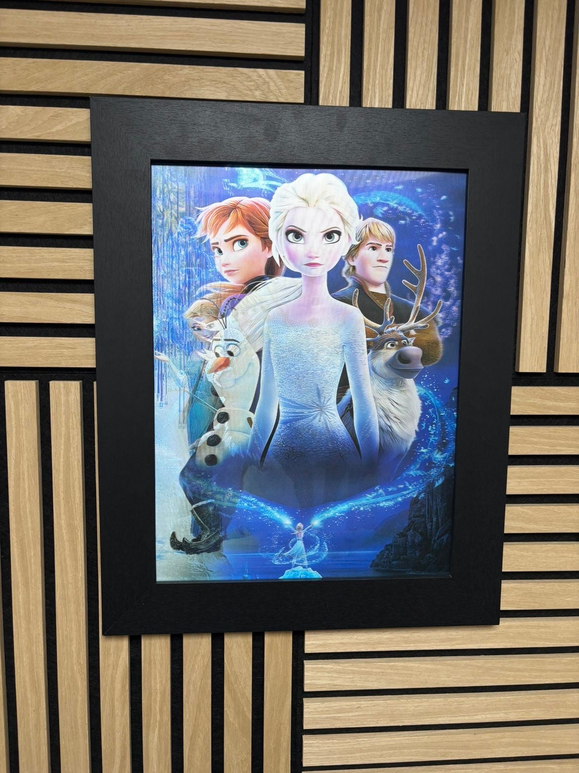 Frozen 3D Lenticular Poster Framed 30x40cm