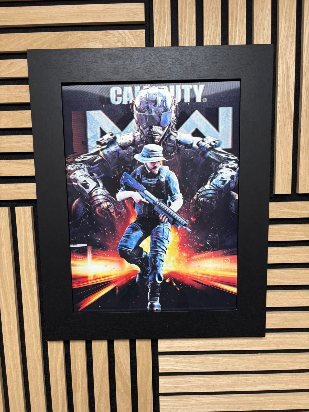 Modern Warfare 3D Lenticular Poster Framed 30x40cm