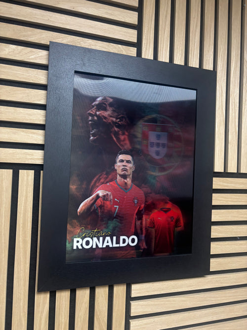 Cristiano Ronaldo 3D Lenticular Poster Framed 30x40cm