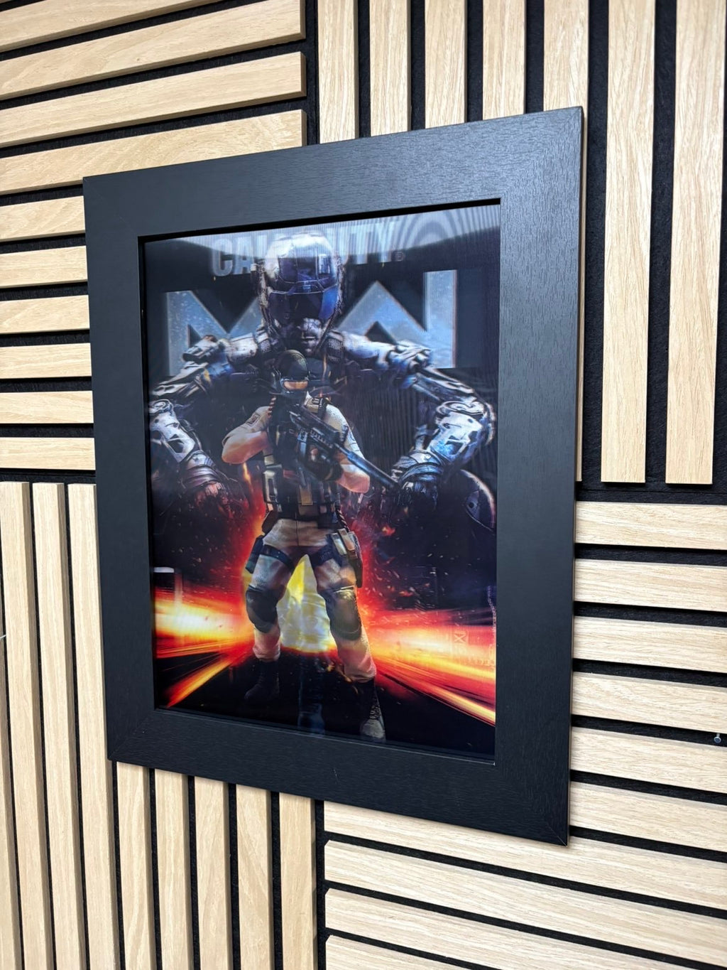 Modern Warfare 3D Lenticular Poster Framed 30x40cm