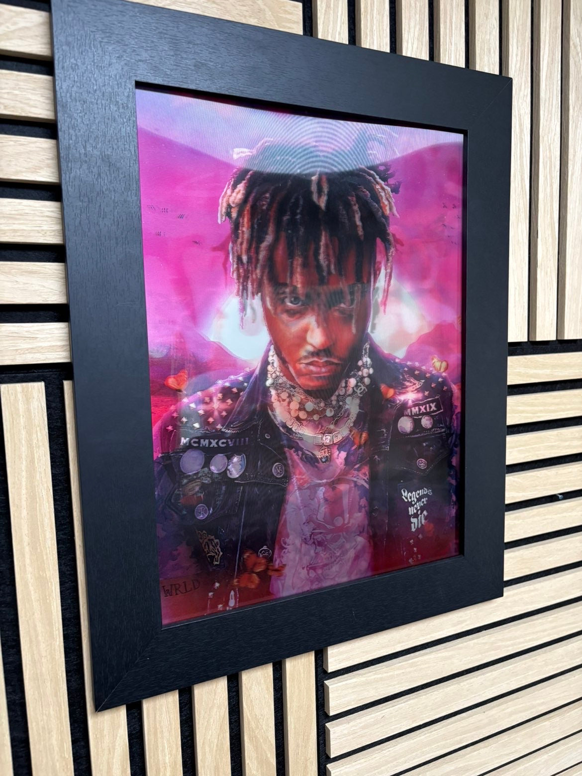 Juice World 3D Lenticular Poster Framed 30x40cm