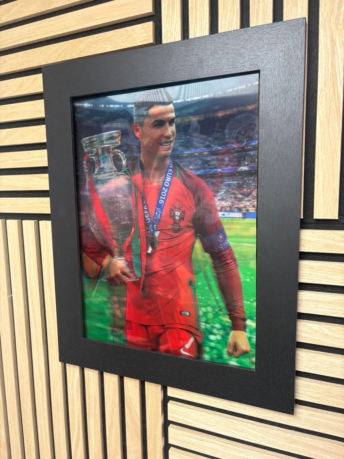 Ronaldo CR7 3D Lenticular Poster Framed 30x40cm