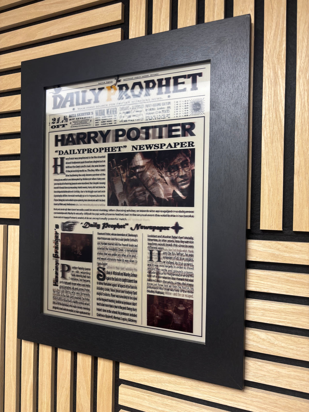 Harry Potter Newspaper 3D Lenticular Poster 30x40cm