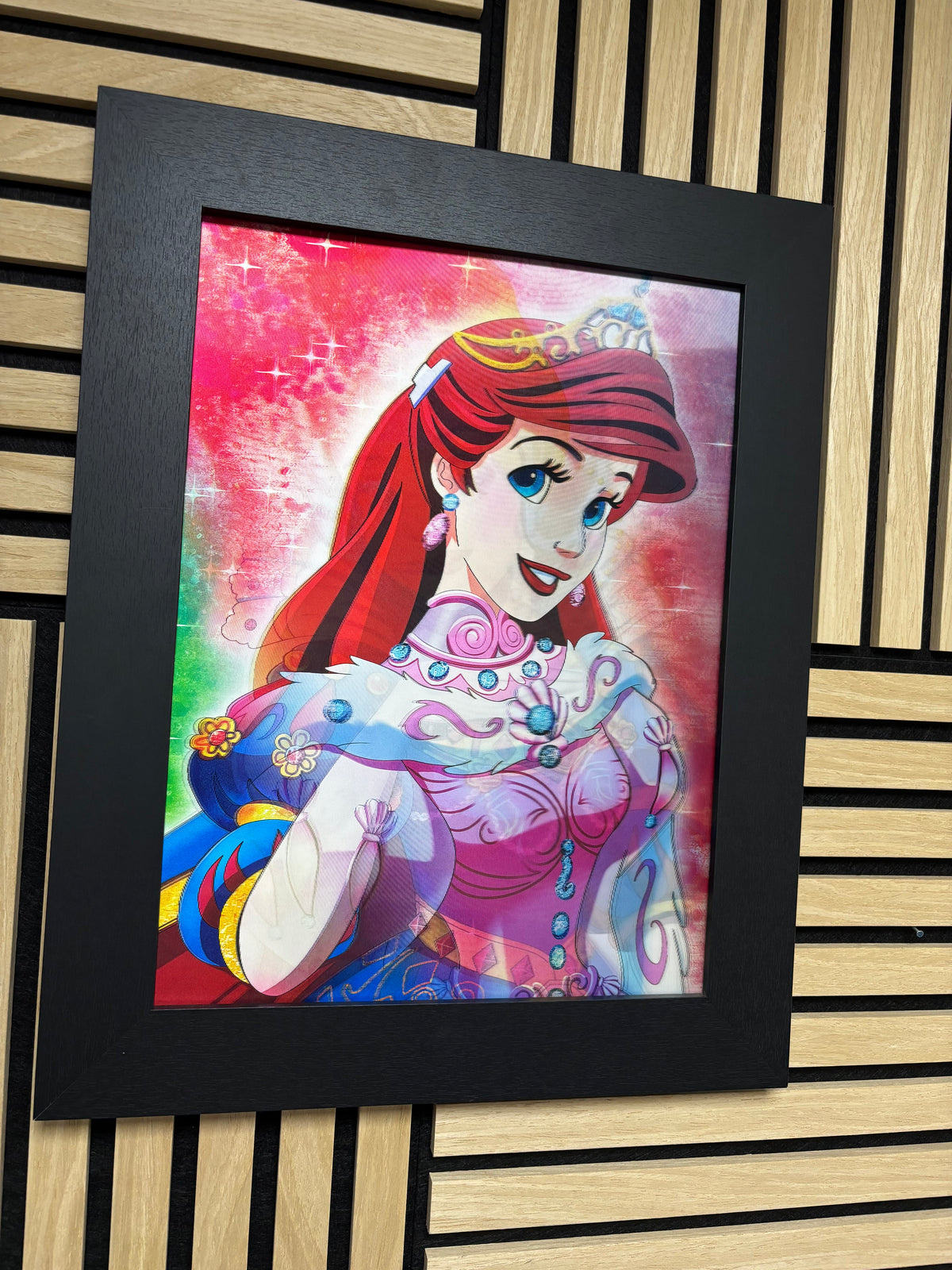Princess 3D Lenticular Poster Framed 30x40cm