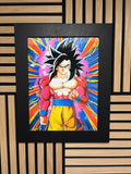 Goku Dragon Ball 3D Lenticular Poster Framed 30x40cm