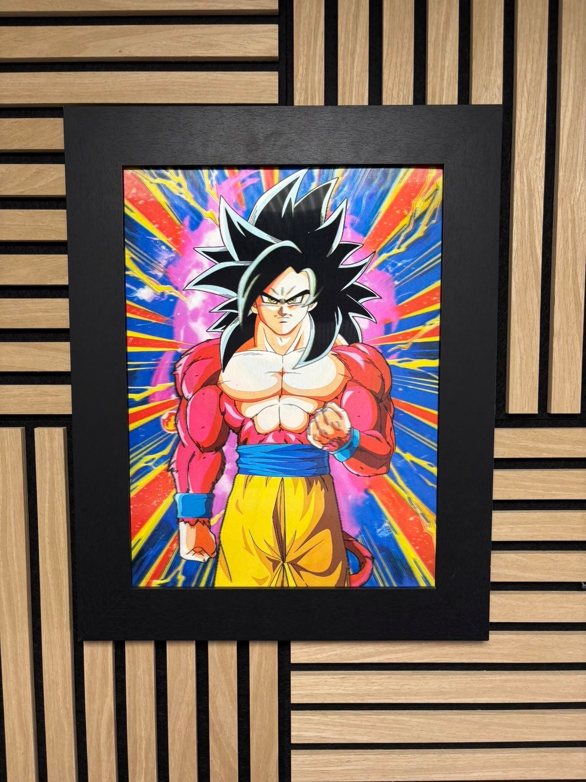 Goku Dragon Ball 3D Lenticular Poster Framed 30x40cm