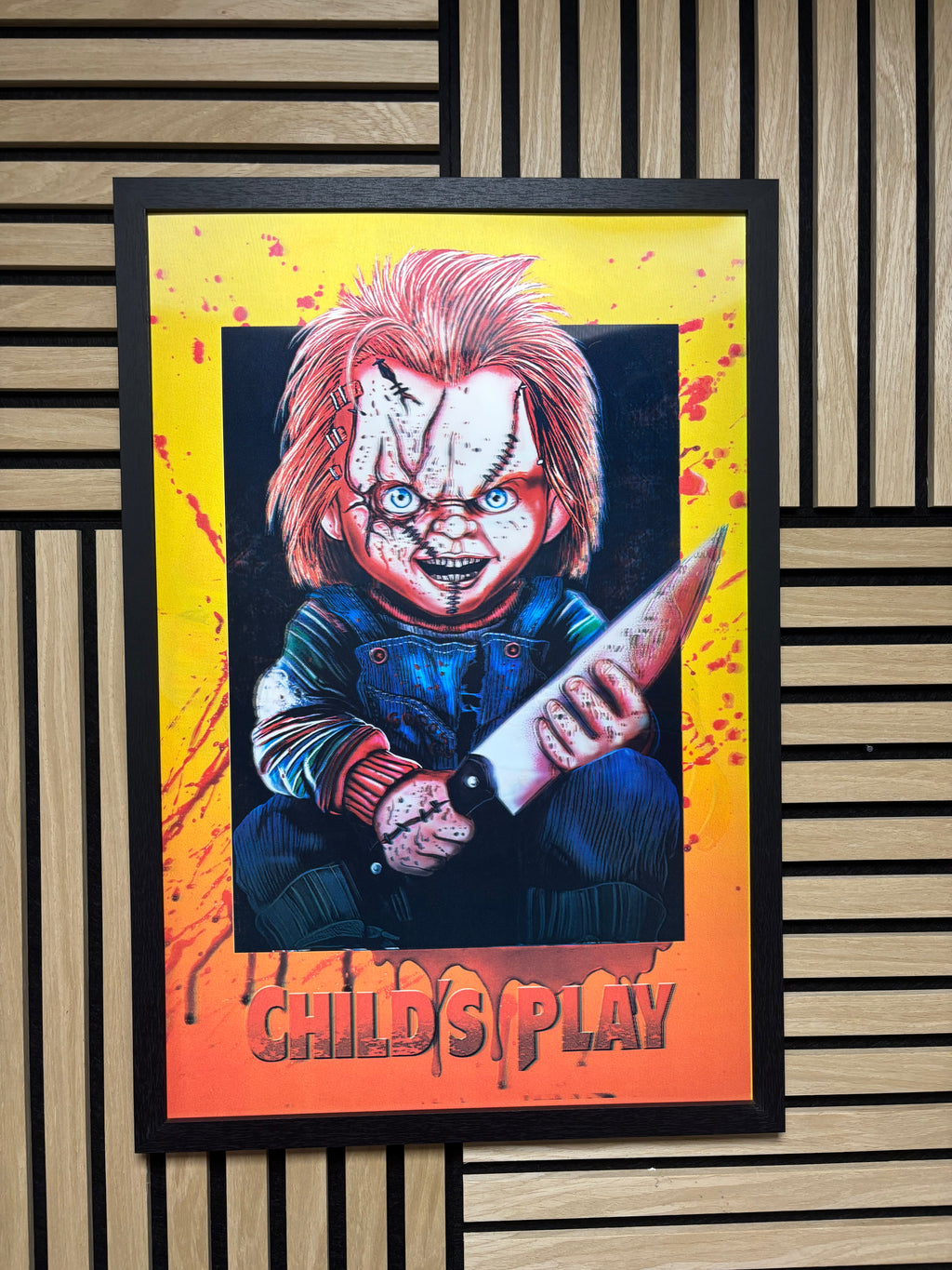 Chucky Childs Play 3D Lenticular Poster Framed 40x60cm