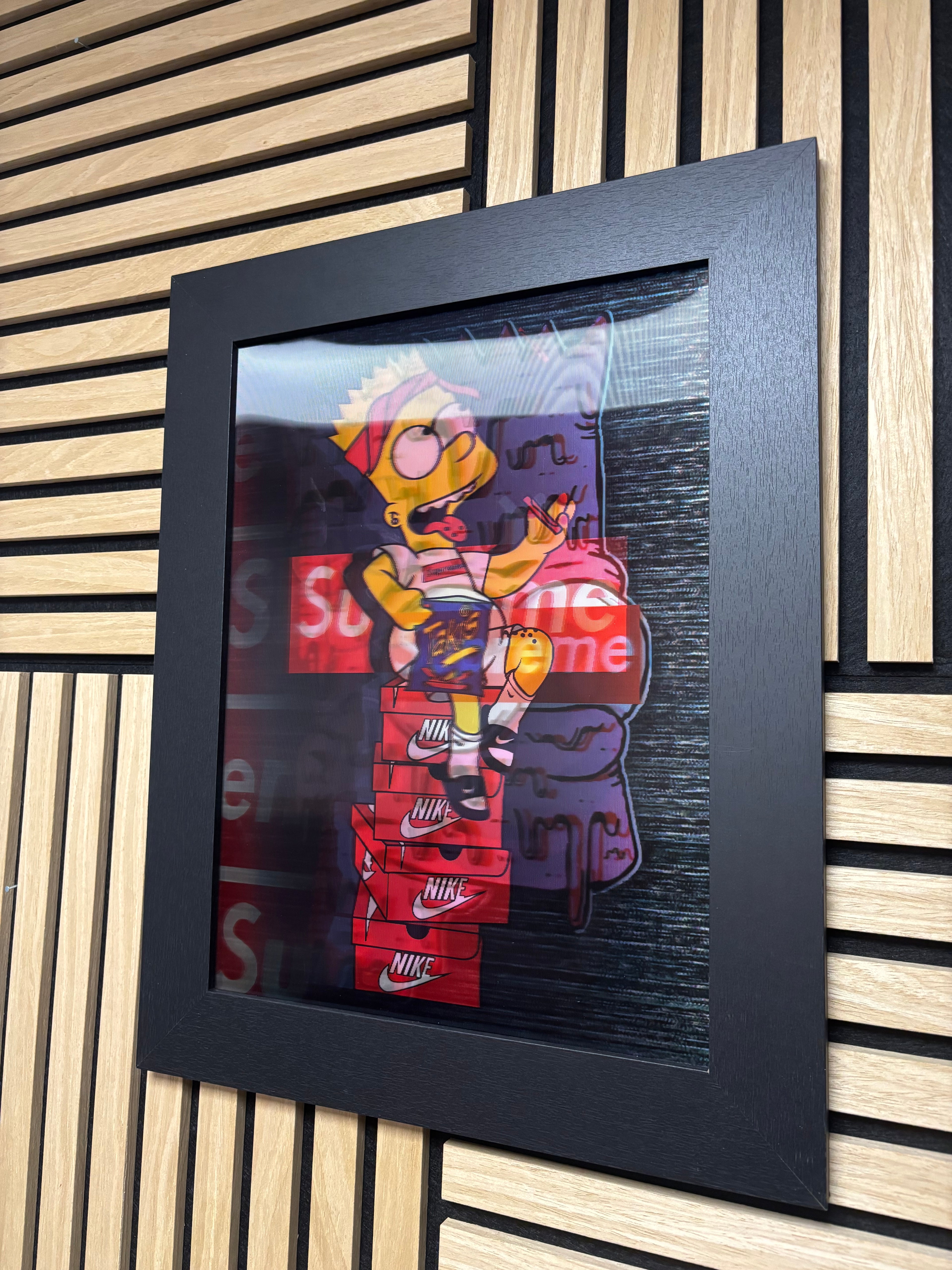 BART 3D Lenticular Poster Framed 30x40cm