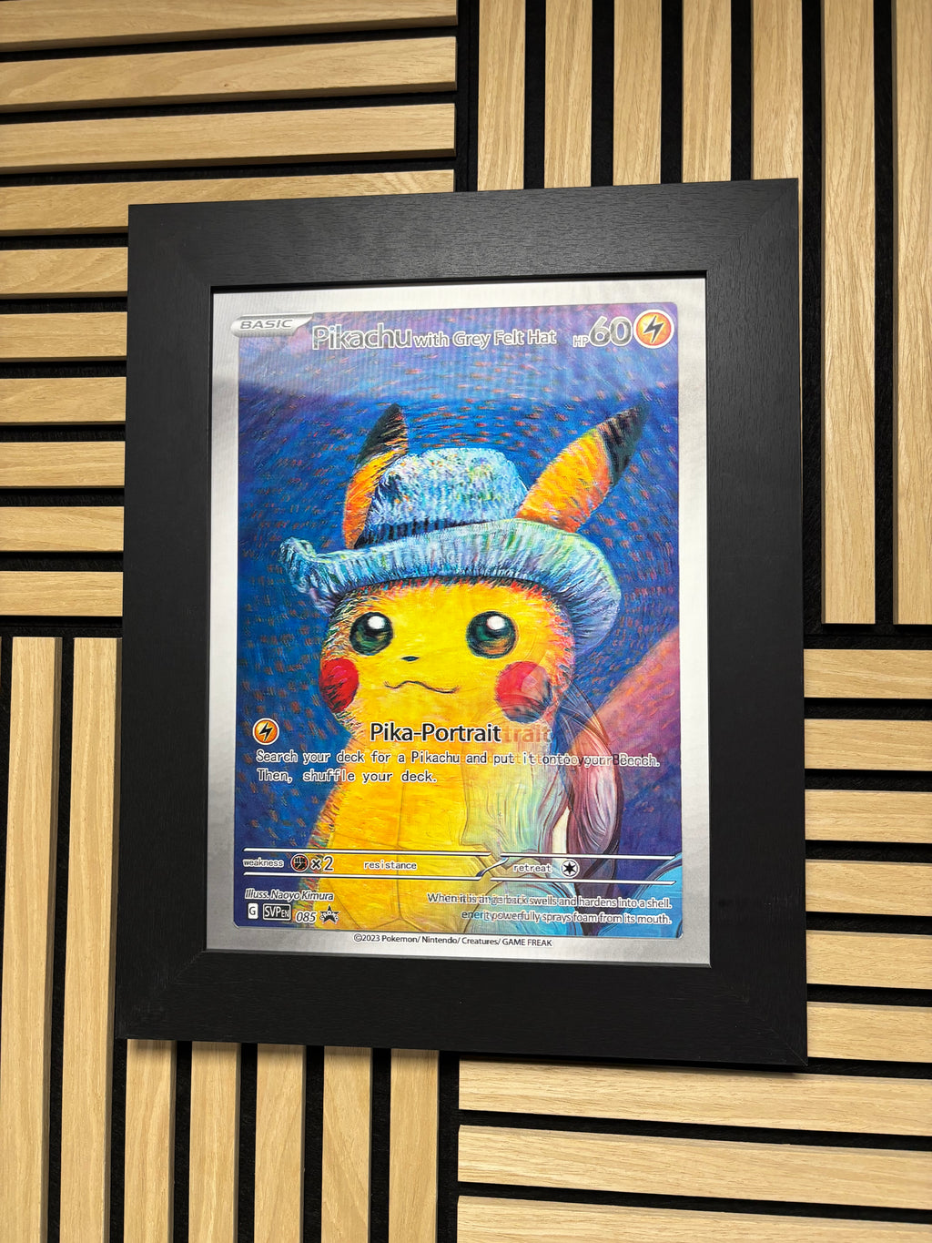 Pikachu Van Gogh 3D Lenticular Poster