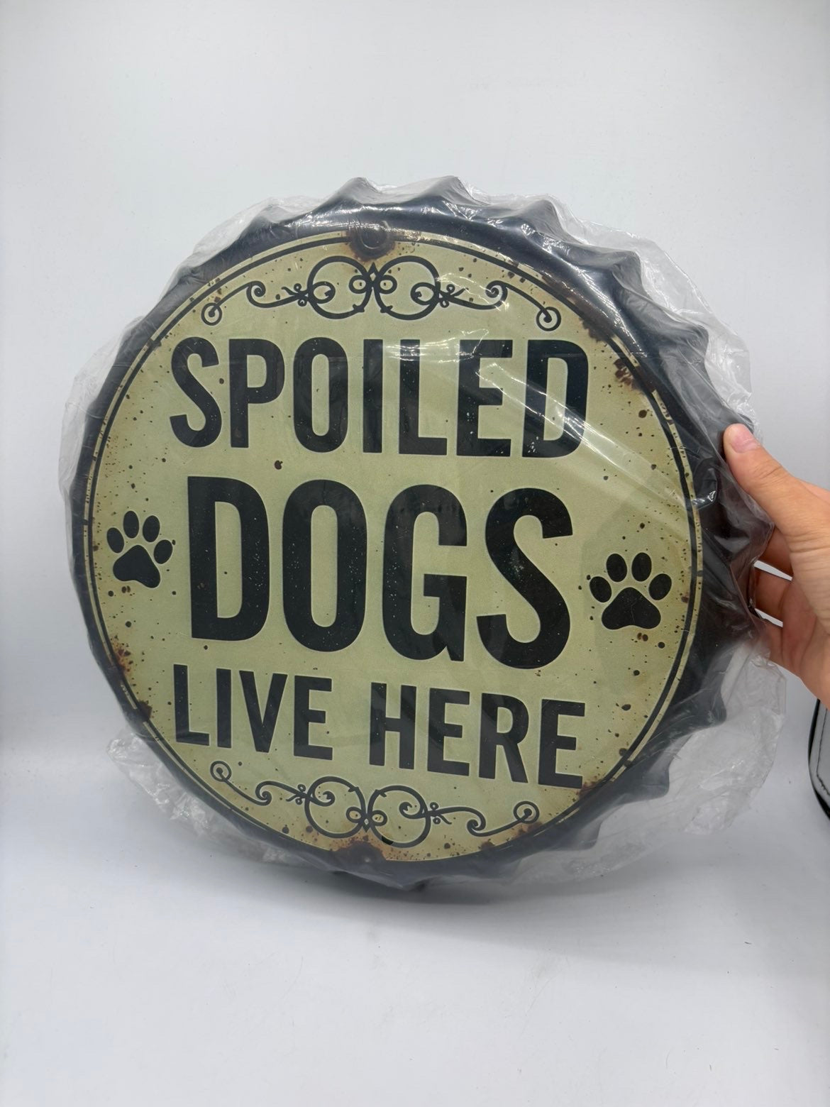 Spoiled Dogs 35cm Decorative Bottle Cap