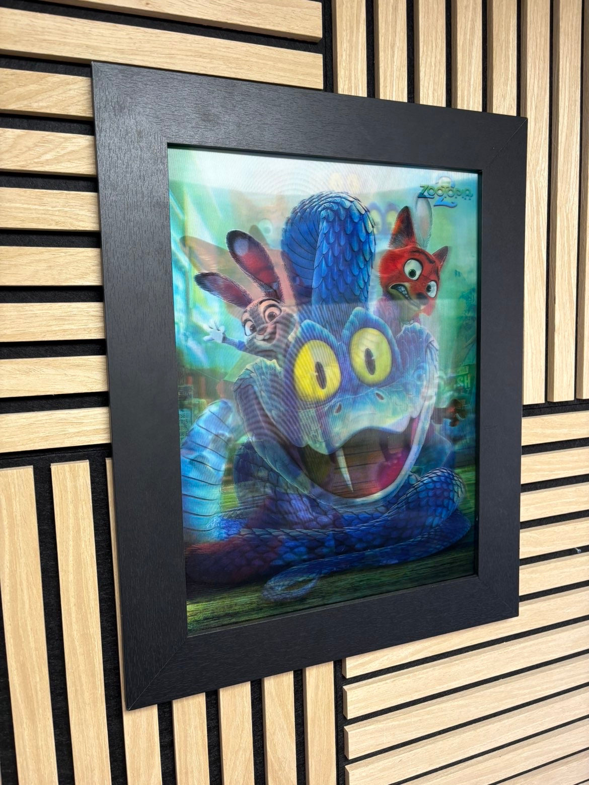 Zootopia 3D Lenticular Poster Framed 30x40cm