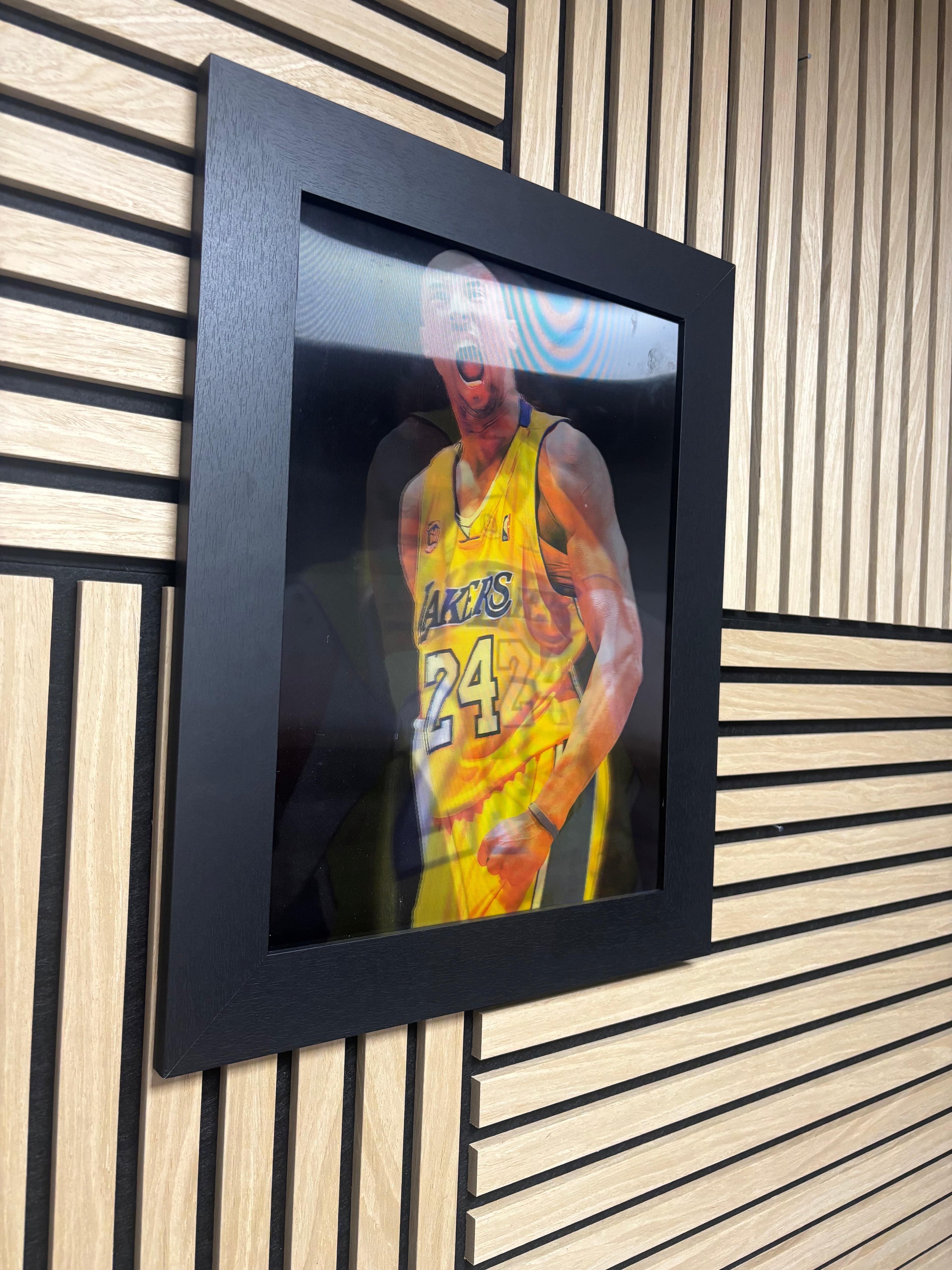 Kobe Bryant 3D Lenticular Poster Framed 30x40cm