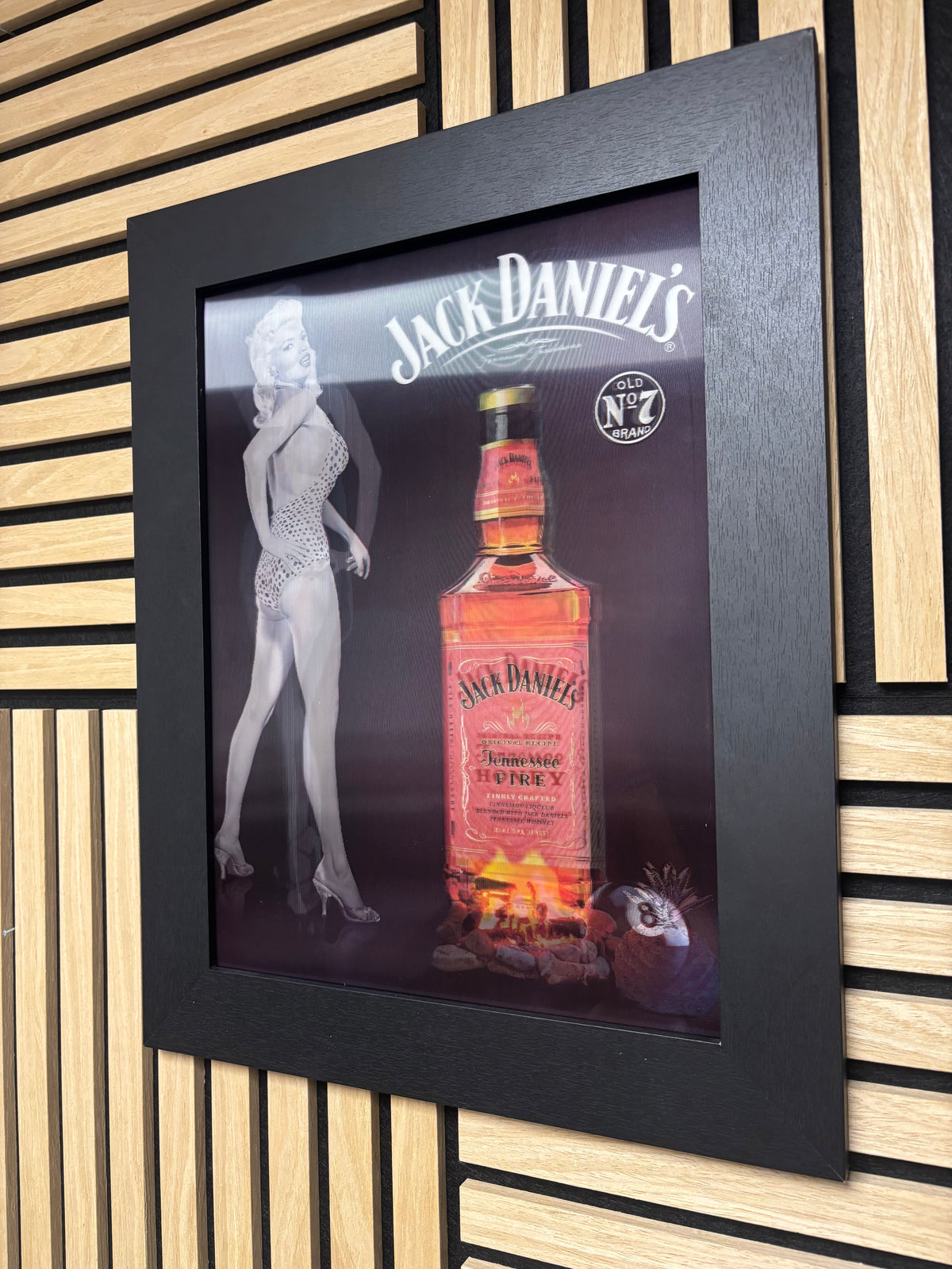 Jack Daniel’s 3D Lenticular Poster Framed 30x40cm