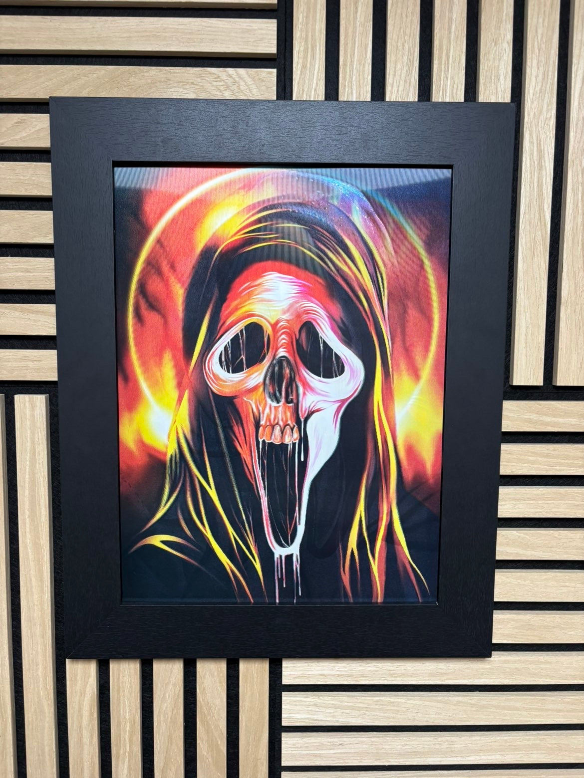 Scream 3D Lenticular Poster Framed 30x40cm