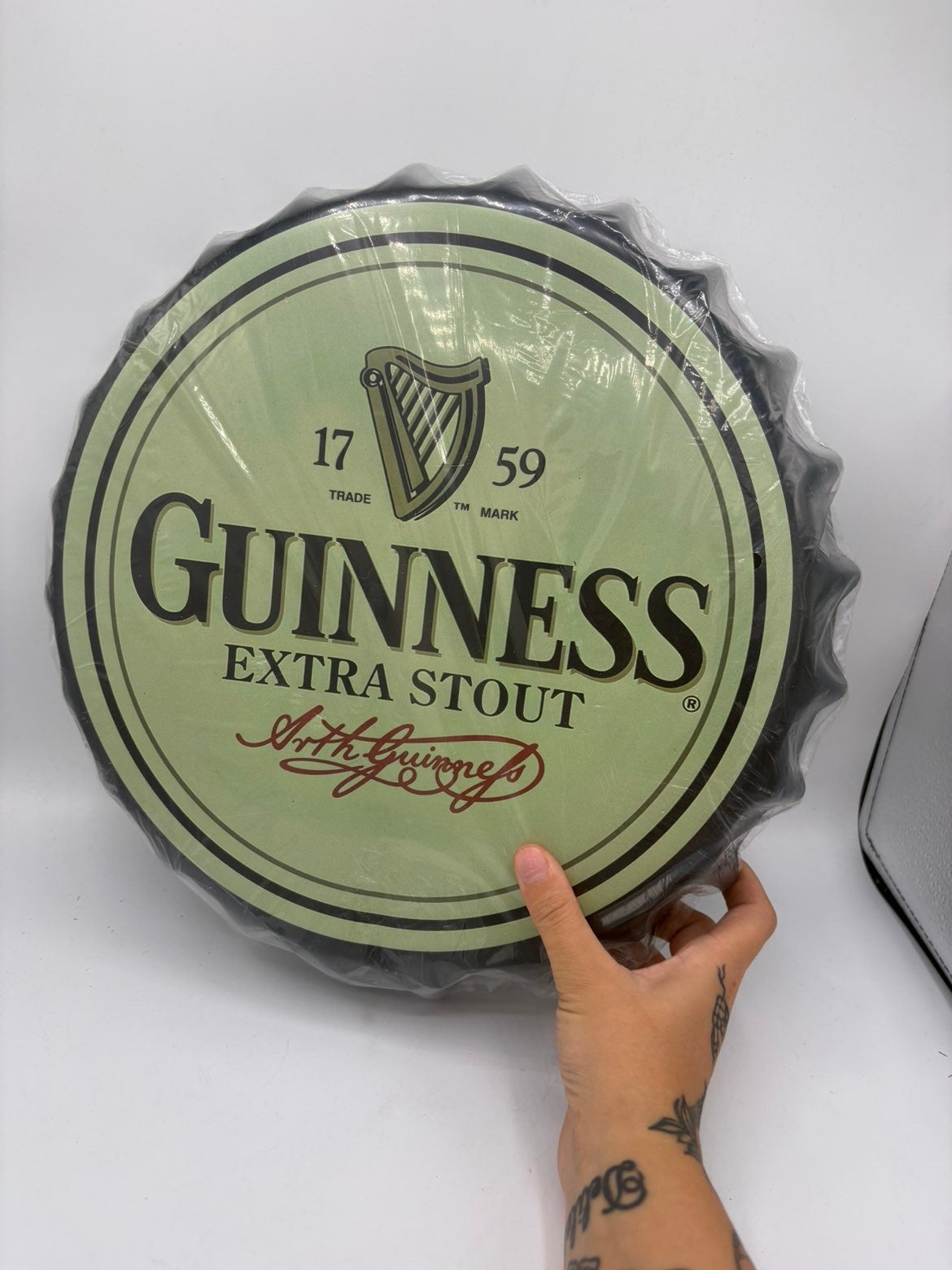 Guinness Decorative 35cm Bottle Cap