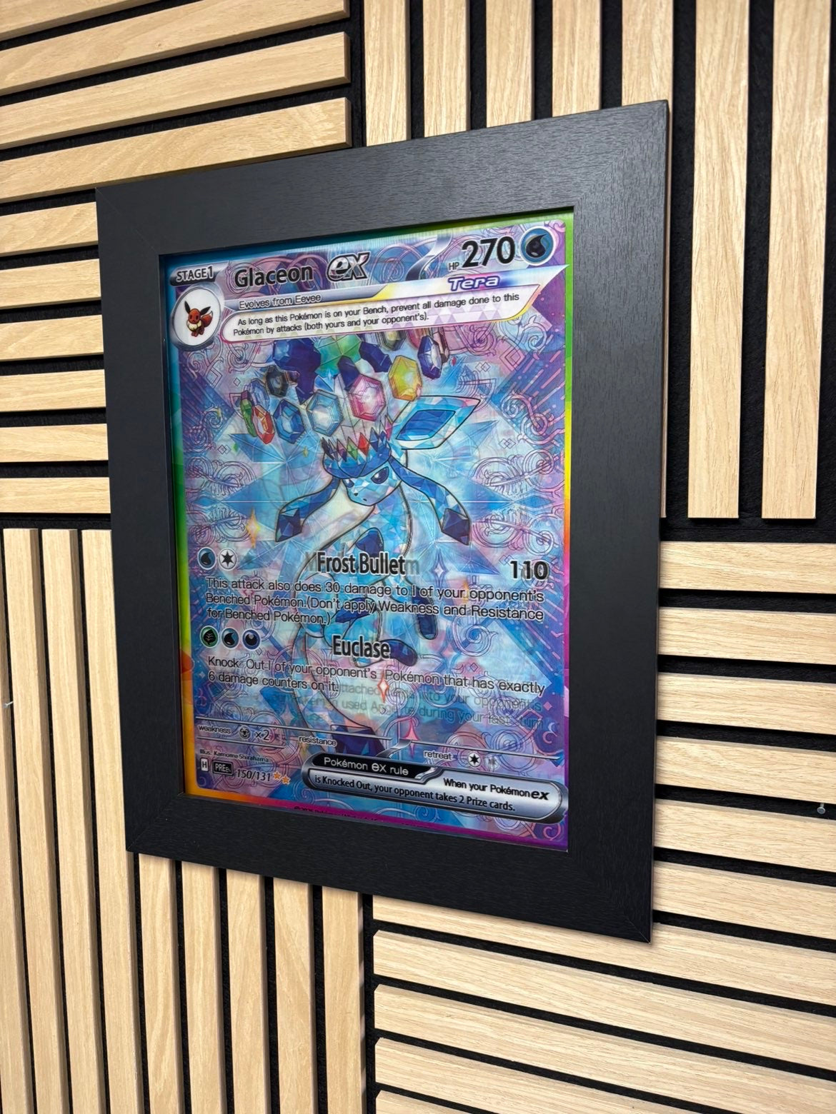 Slyveon Glaceon Leafeon 3D Lenticular Poster Framed 30x40cm