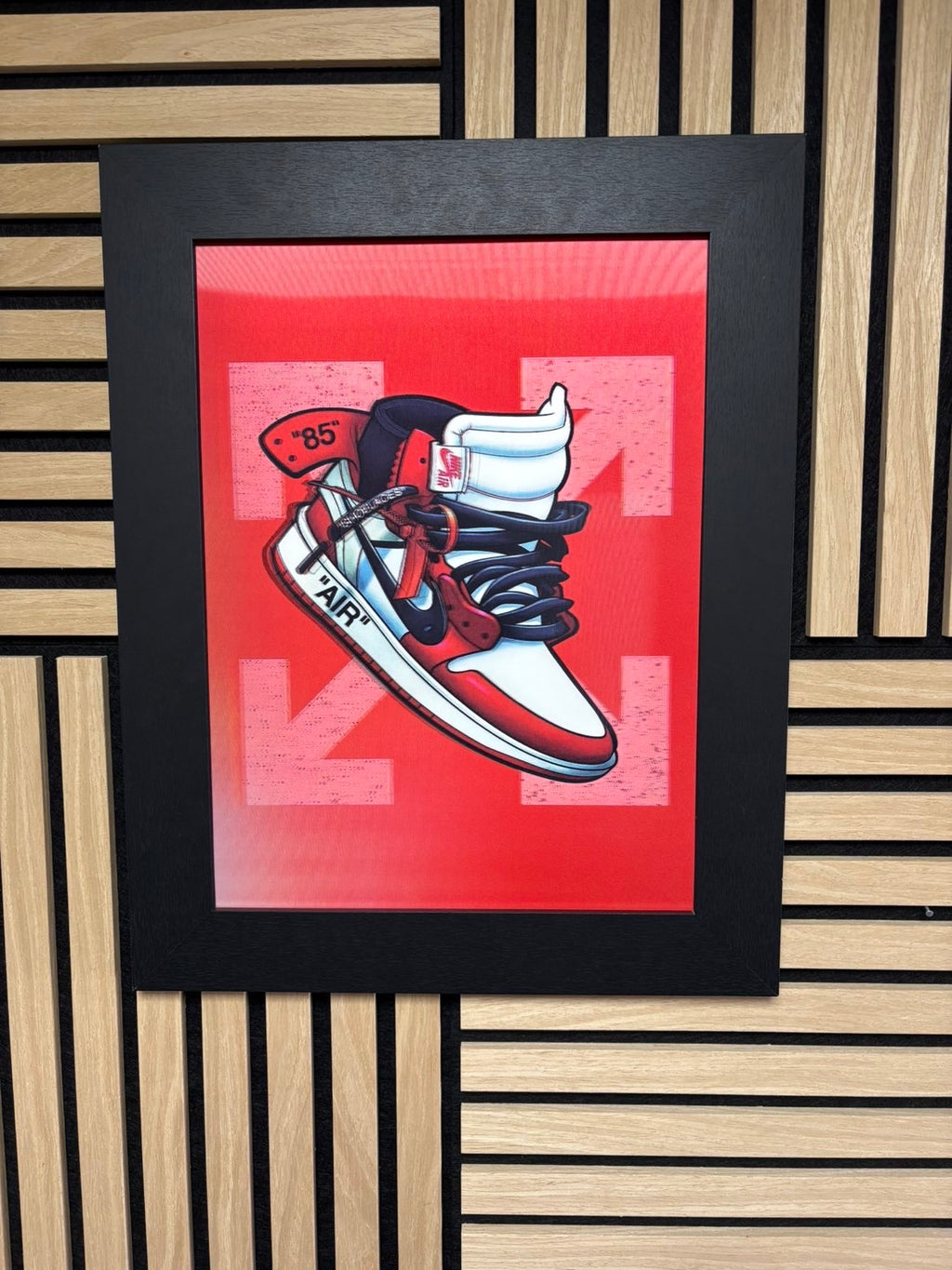 Off-White 3D Lenticular Poster Framed 30x40cm