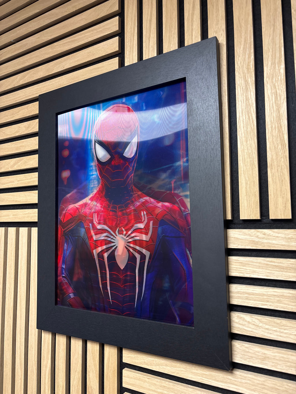 Spiderman 3D Lenticular Poster Framed 30x40cm
