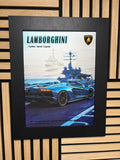 Lamborghini 3D Lenticular Poster Framed 30x40cm