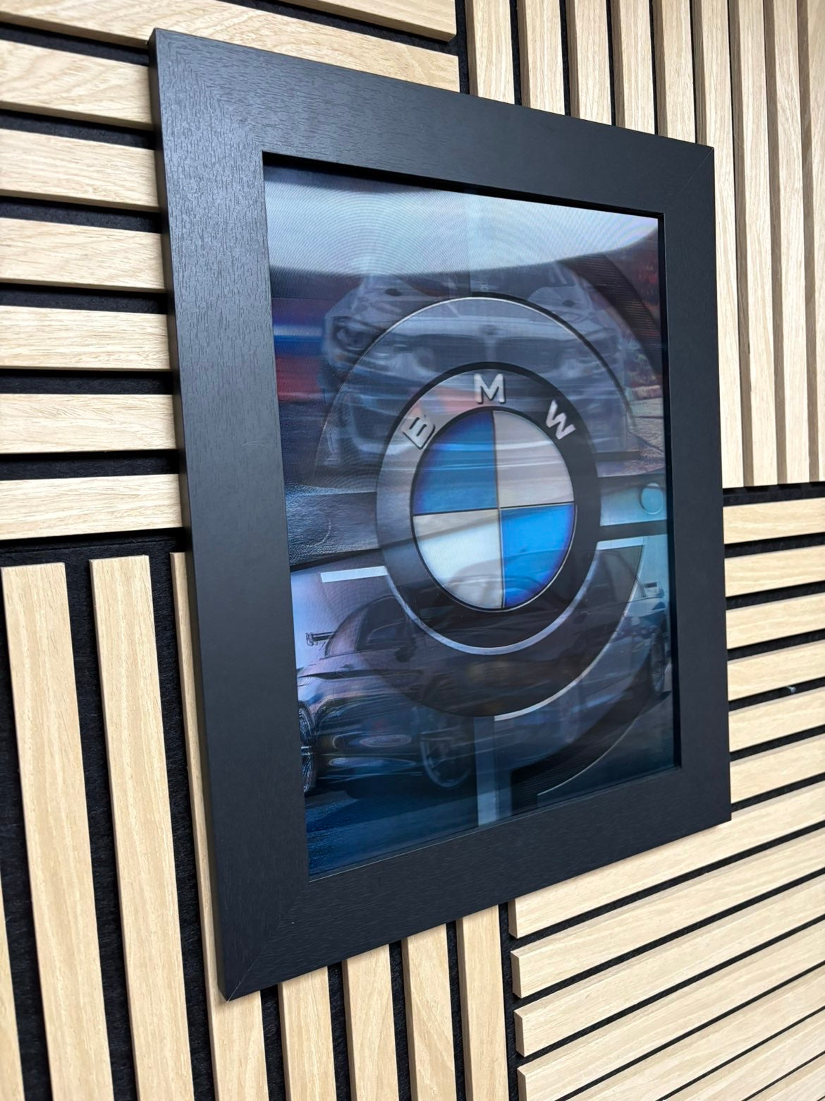 BMW 3D Lenticular Poster Framed 30x40cm