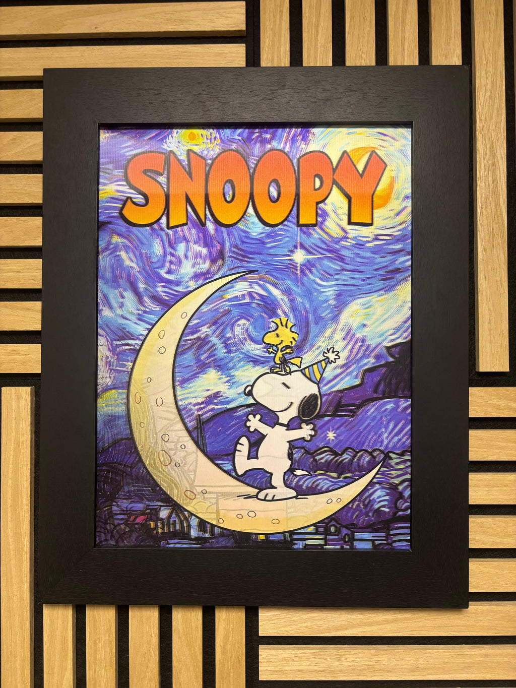 Snoopy 3D Lenticular Poster Framed 30x40cm